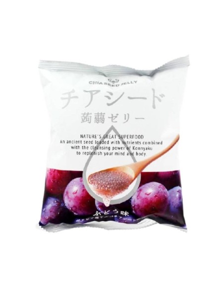 GELE DE KONJAC GRAINE DE CHIA RAISIN WAKASHOU 165G