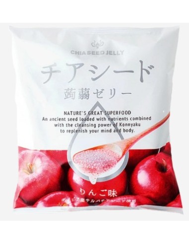 GELE DE KONJAC GRAINE DE CHIA POMME WAKASHOU 165G