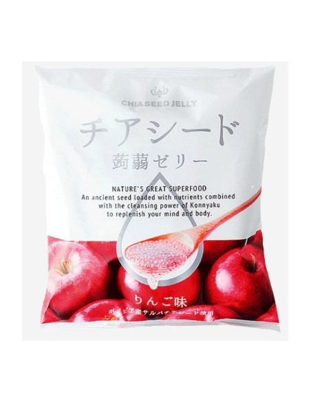 GELE DE KONJAC GRAINE DE CHIA POMME WAKASHOU 165G