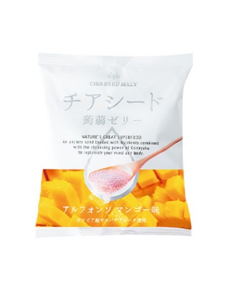 GELE DE KONJAC GRAINE DE CHIA MANGUE WAKASHOU 165G