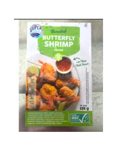 CREVETTE TORPEDO BUTTERFLY SUPER CHOICE 225G