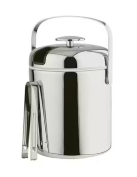 SET SEAU INOX PETIT AVEC PINCE GLACON G005