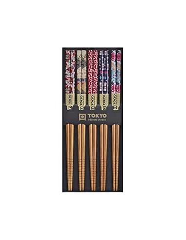 SET DE BAGUETTE JAPONAIS T.DESIGN 5PIECE