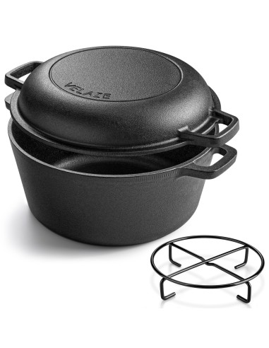 MARMITE NOIR AVEC SUPPORT N08007 18CM