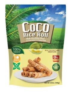 ROULEAUX COCO DURIAN COCO RICE ROLL 100G