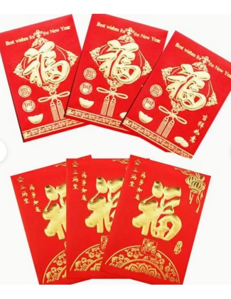 ENVELOPPE NOUVEL AN 6P/PACK