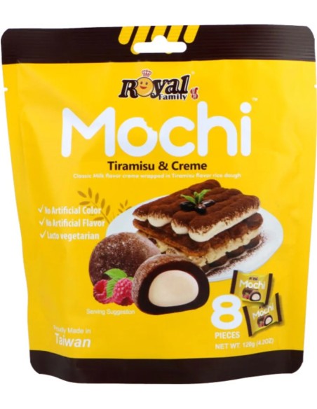 MOCHI TIRAMISU CREME ROYAL FAMILY TAIWAN 120G*12/CT
