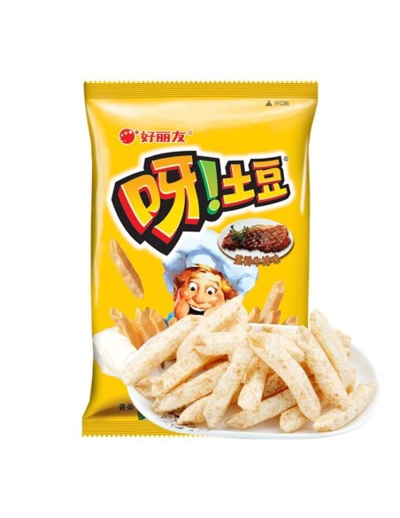 CHIPS POMME DE TERRE STEAK JUTEUX ORION 70G