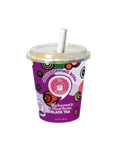 BUBBLE TEA POPPING BOBA CASSIS BAIES CUP 350ML