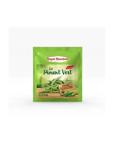 PIMENT VERT ENTIER CONGELE ROYAL BOURBON 100G
