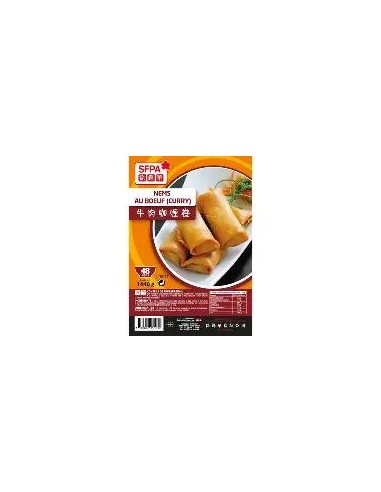 NEM AU BOEUF CURRY SFPA 48P 1.44KG*8/CT