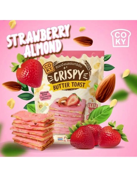 TOAST CROUSTILLANT AUX FRAISES AMANDES COKY  80G