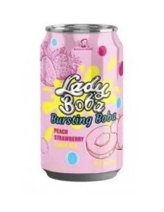 BUBBLE TEA LUFFY SAVEUR PECHE FRAISE 320ML*24/CT