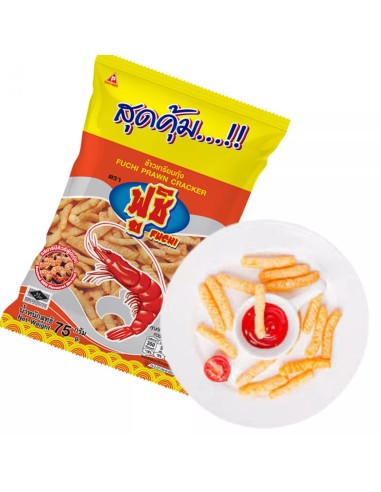 CRACKER CREVETTE CROUSTILLANT BARBECUE FUCHI 75G