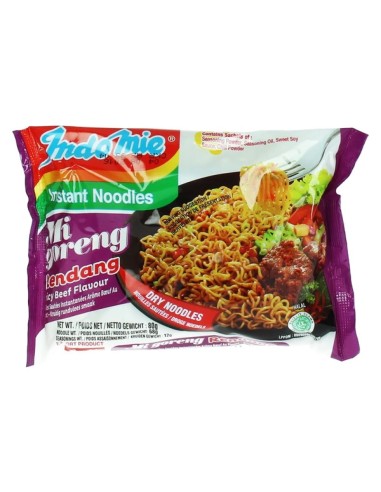 NOUILLE A.BOEUF GORENG RENDANG INDOMIE 80G