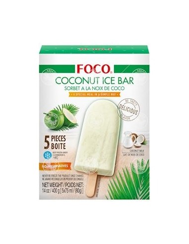 GLACE COCO PANDAN FOCO 80G*5P/BOITE