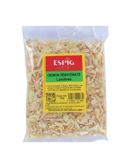 OIGNON LANIERE DESHYDRATE ESPIG 100G