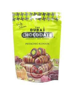 CHOCOLATE DATTE  AMANDE PISTACHE KUNAFA  CHOCODATE 90G