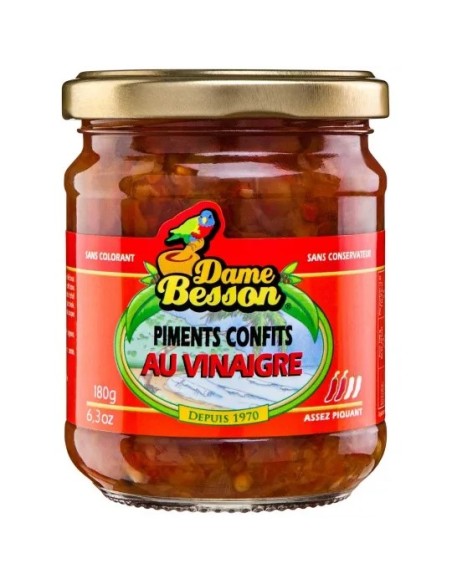 PIMENT CONFIT AU VINAIGRE DAME BESSON 180G