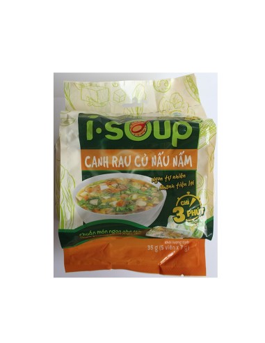 SOUPE INST LEGUME MELANGE CHAMPIGNON ISOUP 35G
