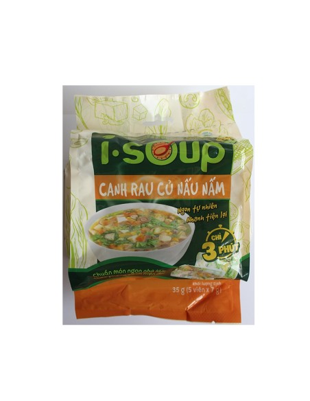 SOUPE INST LEGUME MELANGE CHAMPIGNON ISOUP 35G