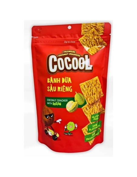 CRACKERS COCO DURIAN COCOOL VIET NAM 80G