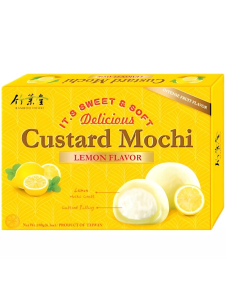 MOCHI CUSTARD CITRON BAMBOO HOUSE 180G*24/CT