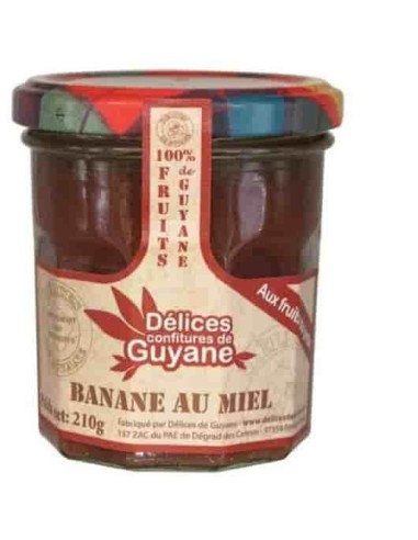 CONFITURE BANANE MIEL DELICES GUYANNE 210G