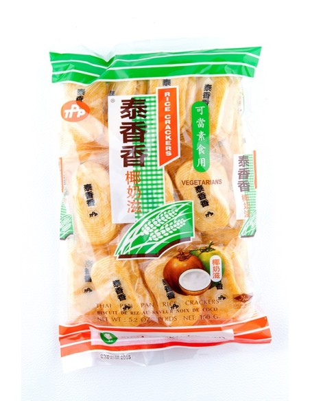 CRACKERS DE RIZ COCO THAI PAN DAN 150G