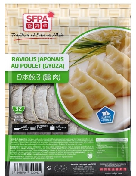 GYOZA POULET JAPONAIS SFPA 800G 32P