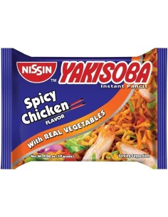 NOUILLE A.YAKISOBA POULET EPICE NISSIN 59G