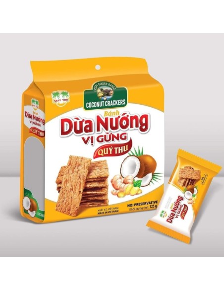 BISCUITS NOIX DE COCO GINGEMBRE QUY THU 125G