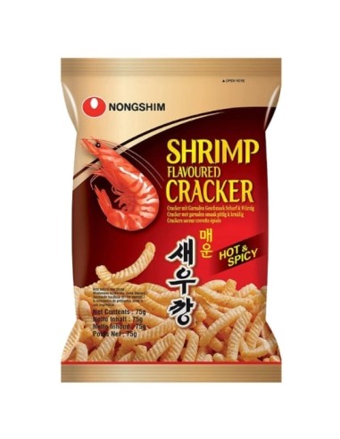 CHIPS CREVETTE EPICEE NONGSHIM 75G*20/CT