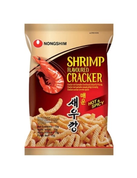 CHIPS CREVETTE EPICEE NONGSHIM 75G*20/CT