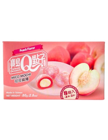 MOCHI MICO PECHE TAIWAN DESSERT 80G*24/CT