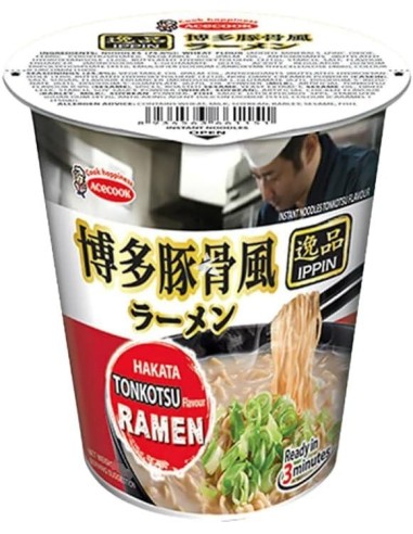 NOUILLE TONKOTSU IPPIN MISO RAMEN  CUP ACECOOK 73G