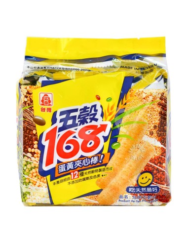 BISCUIT MELANGE GRAIN CORN ALGUE ROLL 168 PEI TIEN 180G