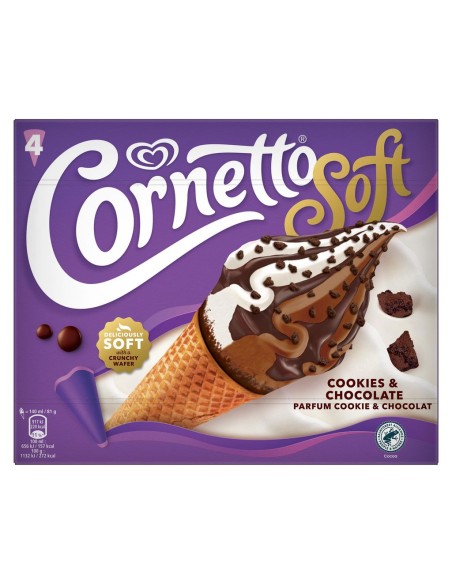 GLACE MIKO CORNETTO COOKIE CHOCOLAT 140ML