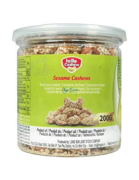 NOIX CAJOU AU SESAME HELLO CASHEW 200G*24/CT