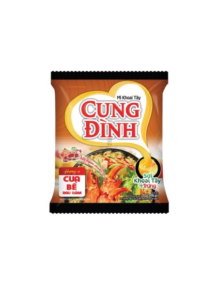 NOUILLE INST CRABE LASKA CUNG DINH 79G*30/CT