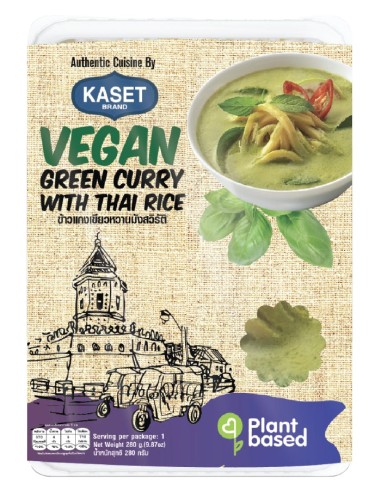 VEGAN CURRY VERT AVEC RIZ KASET 280G