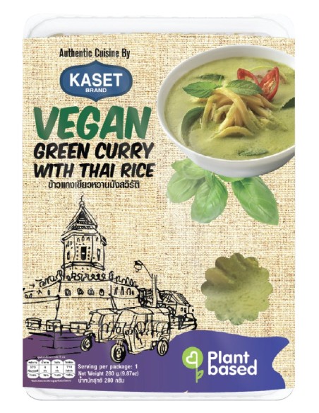 VEGAN CURRY VERT AVEC RIZ KASET 280G