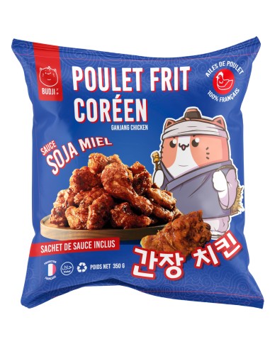 POULET FRIT SOJA MIEL COREEN BUDJI 350G*12/CT