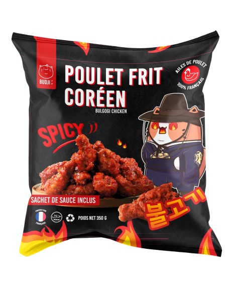 POULET FRIT BULGOGI SPICY COREEN BUDJI 350G*12/CT