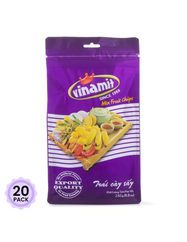 CHIPS MELANGE FRUIT VINAMIT 250G*20/CT