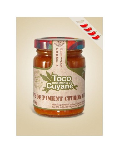 PATE PIMENT CITRON VERT TOCO 100G