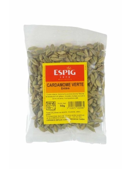 CARDAMONE VERTE ENTIERE ESPIG 50G