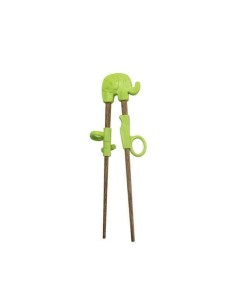 BAGUETTE ENFANT ELEPHANT VERT/BLUE TOKYO DESIGN 1PAIRE