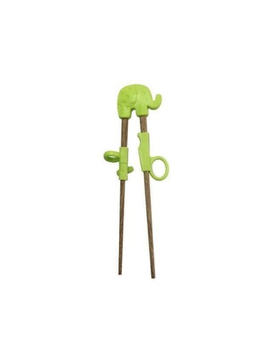 BAGUETTE ENFANT ELEPHANT VERT/BLUE TOKYO DESIGN 1PAIRE