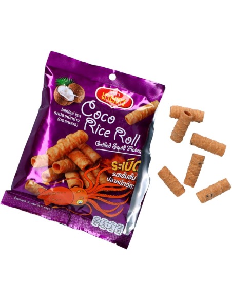 ROULEAUX COCO CALAMAR GRILLE RICE ROLL KASET 40G